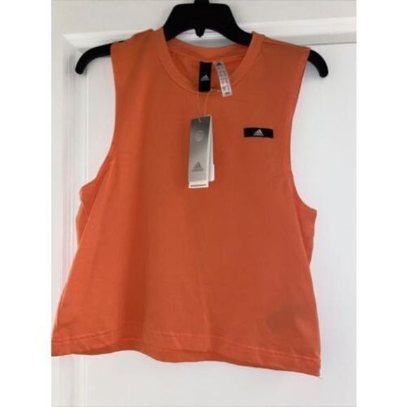 adidas Coral Pink Exercise Active Tank Top HG7013 - Picture 4 of 4